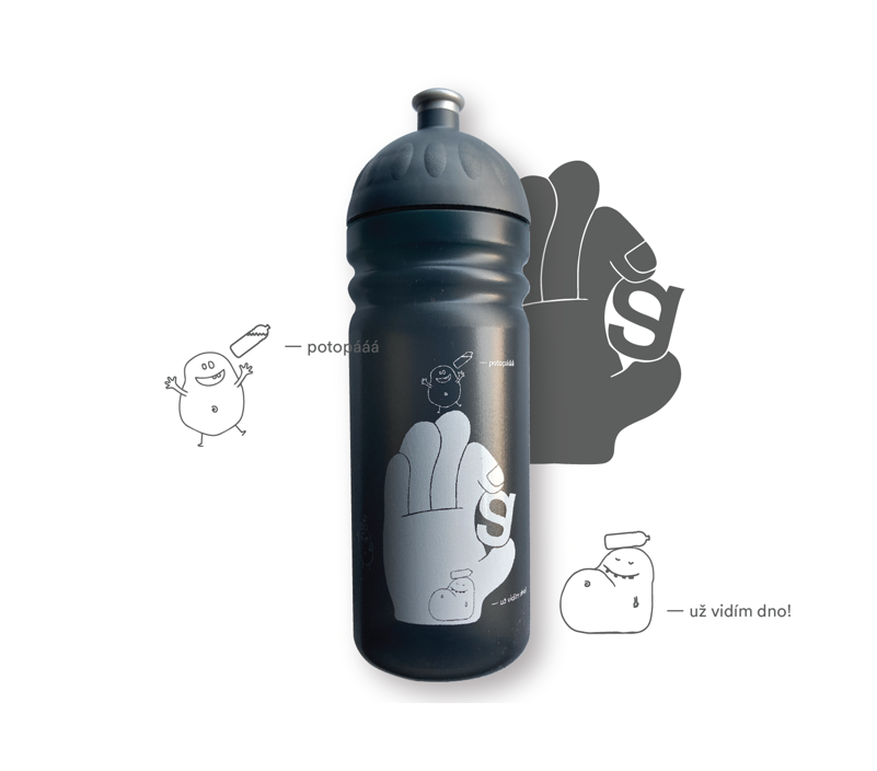 Zdravá lahev® - antracit, 0,7l