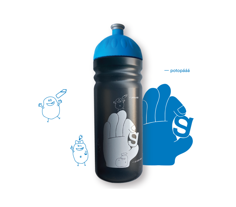Zdravá lahev® - modrá,  0,7l
