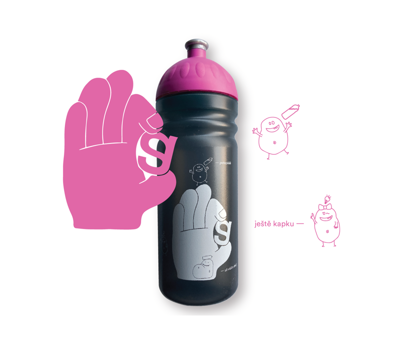 Zdravá lahev® - růžová, 0,7l
